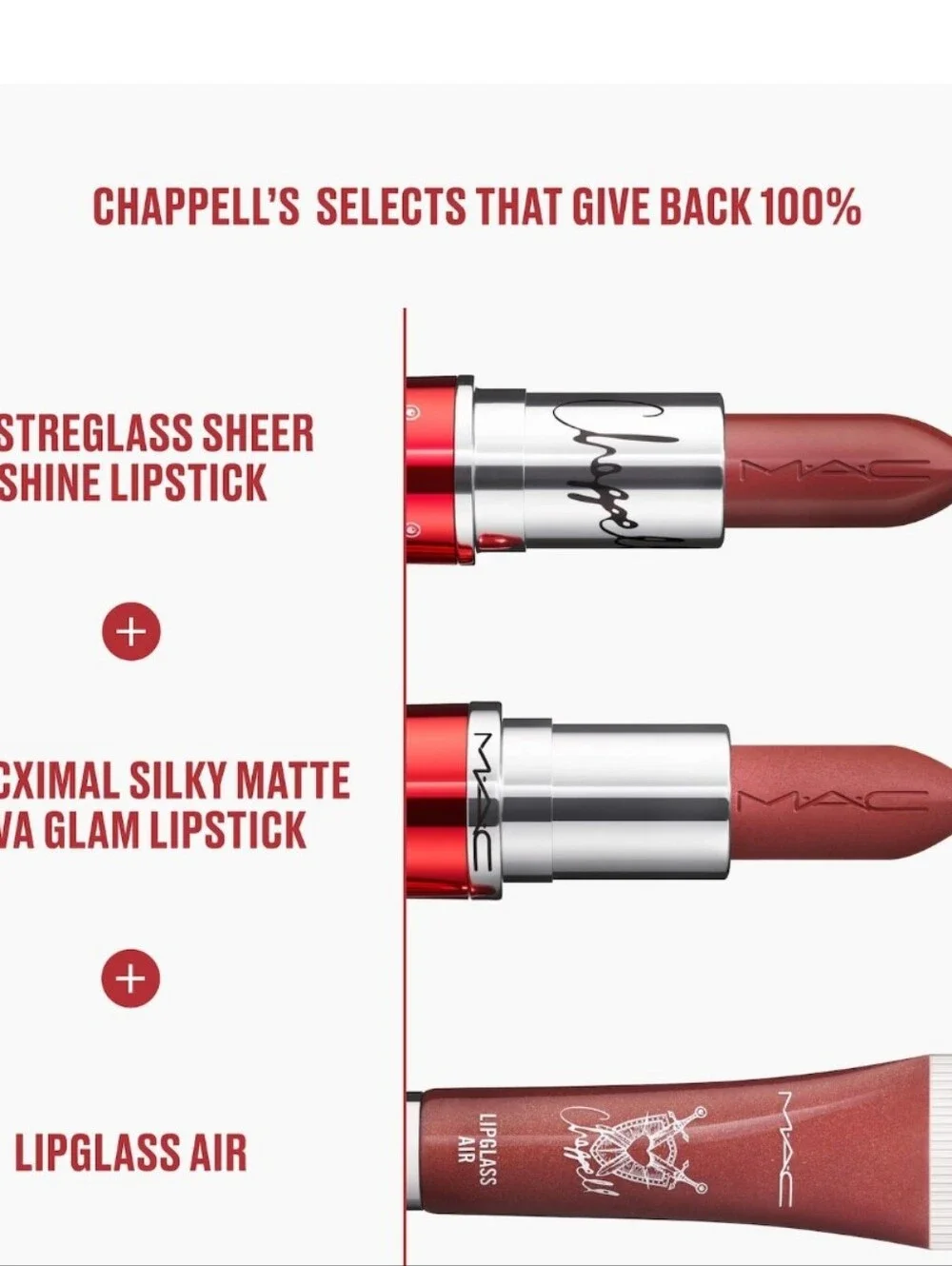 MAC Cosmetics Viva Glam Chappel Roan Lipglass Air Non-Sticky Gloss